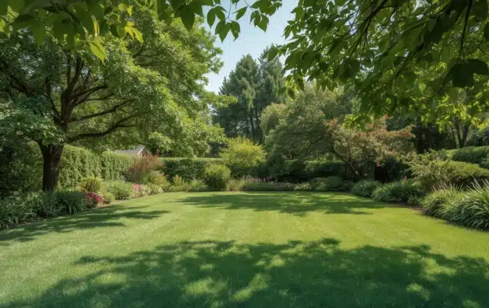 Green lawn in Ledyard CT showcasing expert lawn care services