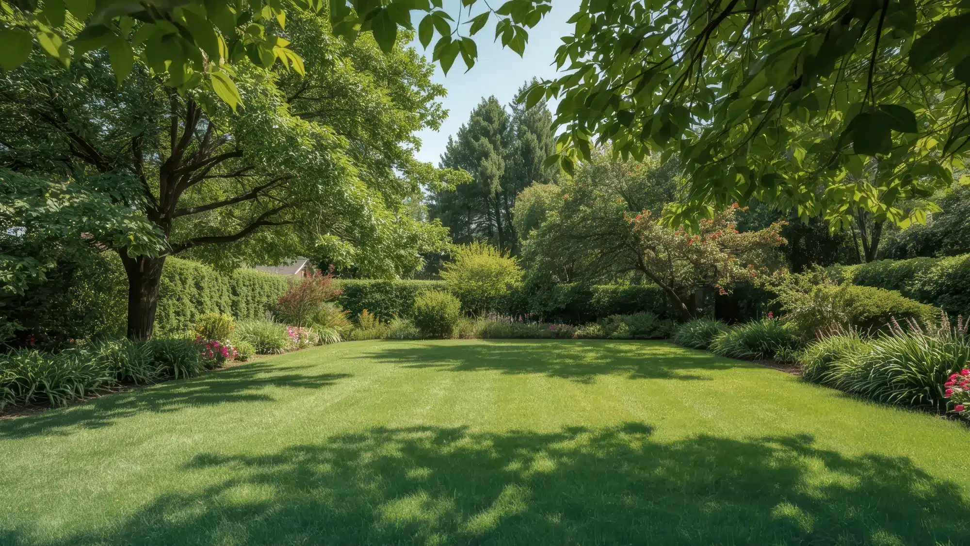 lawn-care-services-ledyard-ct Green lawn in Ledyard CT showcasing expert lawn care services